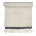 bloomingville tapis descente de lit blanc gris laine 32706858