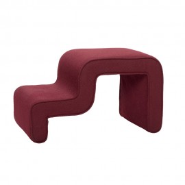 Pouf design Hübsch rouge