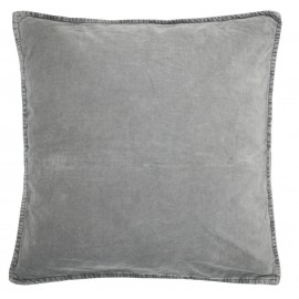 ib laursen housse de coussin carree velours gris souris 6230-58