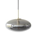 hubsch suspension ovale design verre fume gris laiton 990822