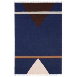 nordal sharp tapis design en laine bleu rose rouge 160 x 240 cm