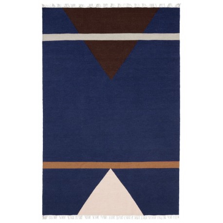 nordal sharp tapis design en laine bleu rose rouge 160 x 240 cm
