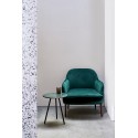 pols potten fauteuil confortable moelleux velours vert 550-020-125