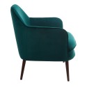 pols potten fauteuil confortable moelleux velours vert 550-020-125