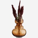 Vase style rétro verre Madam Stoltz marron