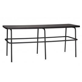 Banc design métal bois Hübsch noir