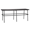 Banc design métal bois Hübsch noir