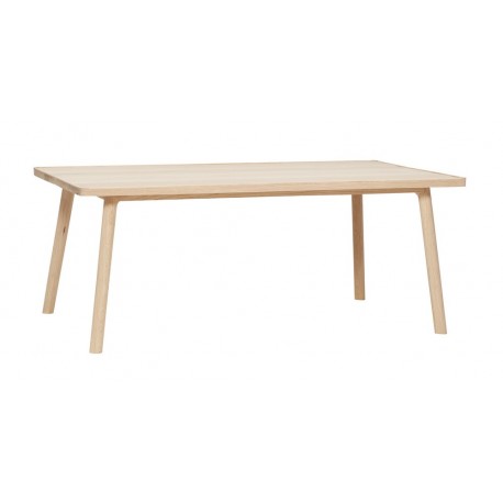 hubsch table basse rectangulaire scandinave chene clair 880301