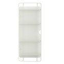 hubsch etagere vitree salle de bains metal blanc verre 020905