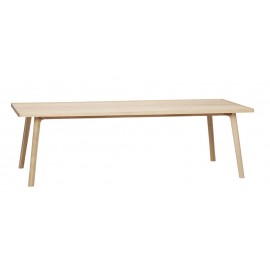 hubsch grande table basse rectangulaire bois clair scandinave 880480