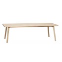 hubsch grande table basse rectangulaire bois clair scandinave 880480