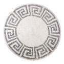 Tapis rond antidérapant motif grec HK Living