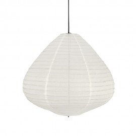 suspension lampion tissu blanc ecru hk living vlk2008