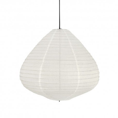 Suspension lampion tissu blanc HK Lving