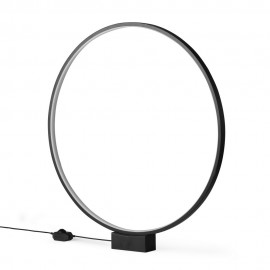 lampe de table cercle led lumineux D 60 cm hk living vol5052