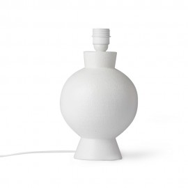 Pied de lampe élégant rond grès HK Lliving M