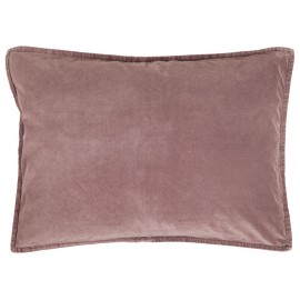 ib laursen housse de coussin rectangulaire coton ecru noir 50 x 70 cm