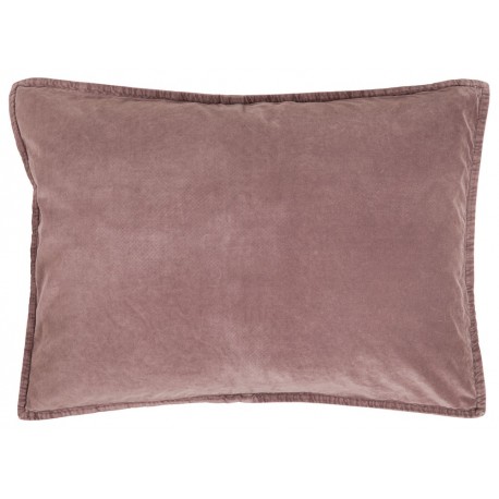 ib laursen housse de coussin rectangulaire velours 50 x 70 cm mauve