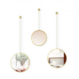 Set de 3 miroirs ronds suspendus Umbra Dima