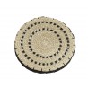 Coussin de sol rond jonc de mer Madam Stoltz