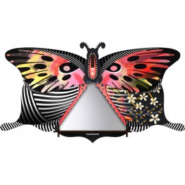 Papillon mural décoratif rangement secret miroir Miho Violetta