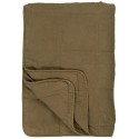 couvre lit plaid matelasse vert kaki ib laursen 130 x 180 cm 6208-31