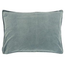 housse coussin rectangulaire velours bleu poudre 50 x 70 cm ib laursen