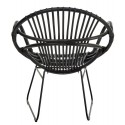 pols potten singapore fauteuil design retro rotin noir 520-020-035