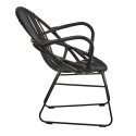 pols potten singapore fauteuil design retro rotin noir 520-020-035