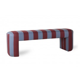 Banc design coloré velours rayé HK Living Lobby