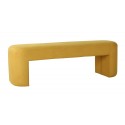 hk living lobby banc design velours jaune ocre MZM4799