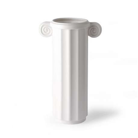 Vase droit blanc style grec céramique HK Living Greec C