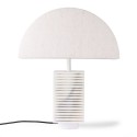 Pied de lampe marbre blanc classique chic HK Living