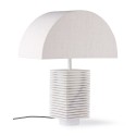 Pied de lampe marbre blanc classique chic HK Living