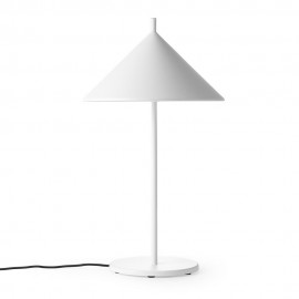 HK Living Triangle Design-Tischlampe aus weißem Metall