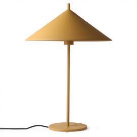 lampe de table design metal jaune hk living triangle vol5066