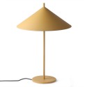 lampe de table design metal jaune hk living triangle vol5066