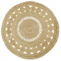 Tapis jute naturel rond ajoure nordal ball