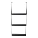 bloomingville walter etagere murale suspendue 3 niveaux metal noir 82045284