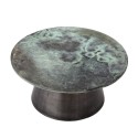 Table basse ronde métal aluminium patiné Bloomingville Allison