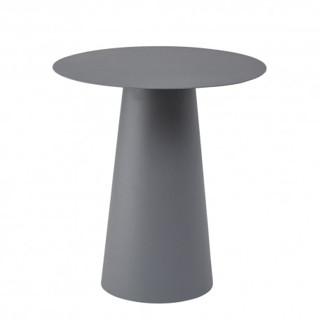 bloomingville bo table basse ronde design metal epure gris anthracite
