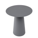 bloomingville bo table basse ronde design metal epure gris anthracite