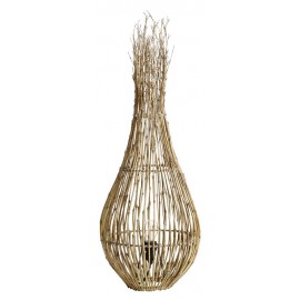 Lampadaire en tiges de bambou naturel Muubs Fishtrap L