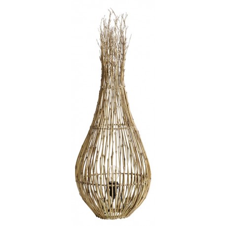 Lampe de sol rustique tiges de bambou naturel Muubs Fishtrap S