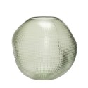 hubsch vase rond verre texture deforme vert 180901