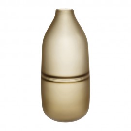 Hübsch gerade Vase aus bernsteinfarbenem Milchglas