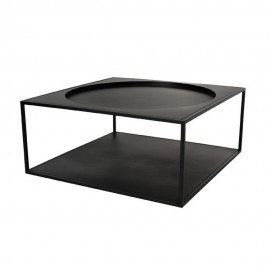 Table basse carrée métal HK Living noir
