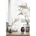 hubsch grand vase design verre gris fume 950501