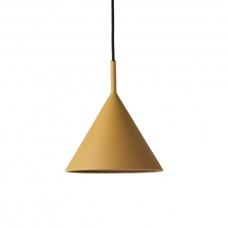 Suspension design cône métal HK Living Triangle jaune