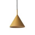 Suspension design cône métal HK Living Triangle jaune